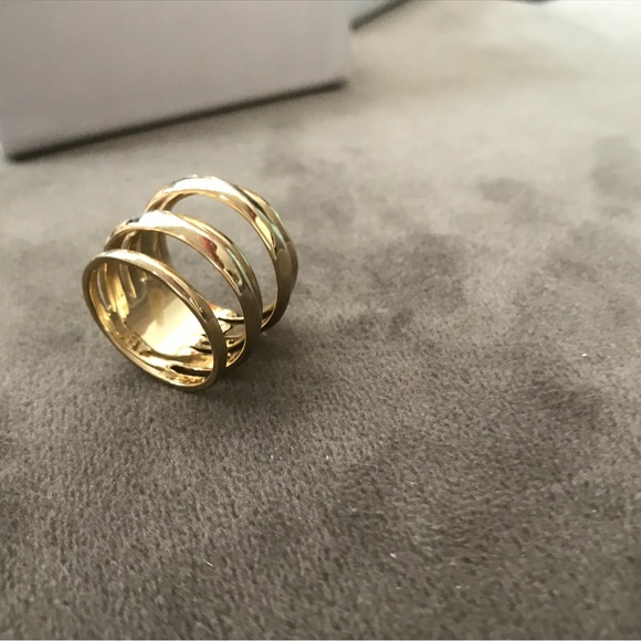 CLOSET CLEAR OUT ! Perfect 14k gold over sterling silver, ring size 6.5 !!! - Picture 6 of 7